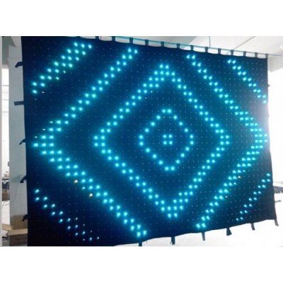 LED látková obrazovka 2 x 3 m, curtain závěs WS 2811, 550 RGB pixel – Hledejceny.cz