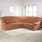 GA.I.CO bielastický potah na rohovou sedačku Grafiti Nový cihlový 350 - 530 cm – Zboží Mobilmania