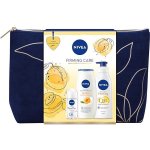 Nivea Firming Care tělové mléko Q10 400 ml + sprchový gel Apricot 250 ml + antiperspirant Original Care 50 ml + kosmetická taštička dárková sada – Zbozi.Blesk.cz