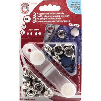 Kohinoor Druky kovové 15 mm, tmavě modré – Zboží Dáma