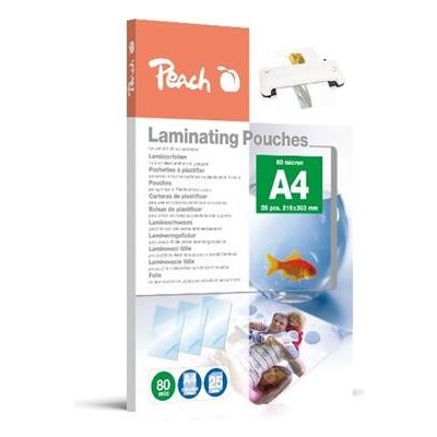 PEACH laminovací folie A4 (216x303mm) Laminating Pouch , 80mic, lesklé, 25 ks – Zbozi.Blesk.cz