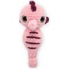 Plyšák Vali Crochet Háčkovaný Mořský Koník Barva Baby růžová