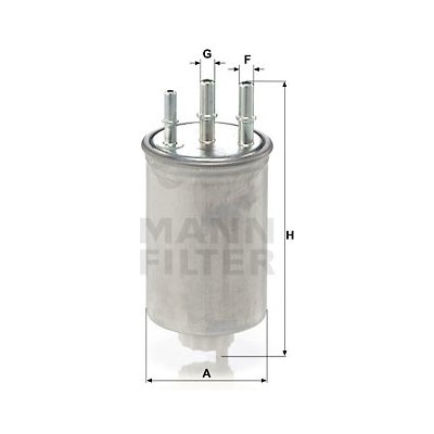 MANN-FILTER Palivový filtr WK 829/6