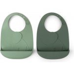 Done by Deer Peekaboo bib 2pack Elphee Green – Zboží Mobilmania