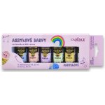 Cadence akrylové barvy na kamínky sada 6 pastelových barev + akrylový lak 25 ml – Sleviste.cz