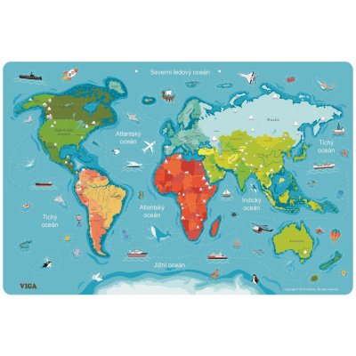Lamps dřevěná mapa světa s tabulí – Zboží Mobilmania