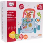 Majlo Toys Interaktivní chodítko Cartoon Car modré – Zboží Dáma