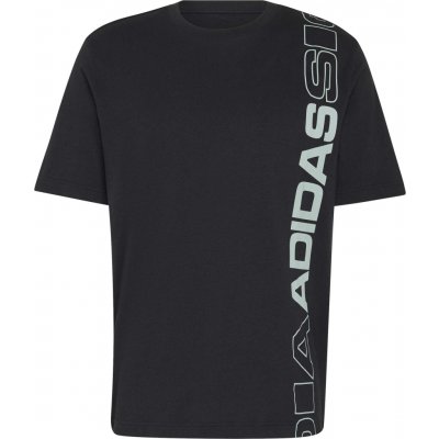 adidas pánské triko Vertical Linear Logo Graphic T-Shirt černá bílá – Hledejceny.cz