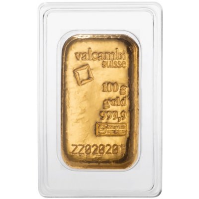 Valcambi/Umicore Zlatý slitek 100 g