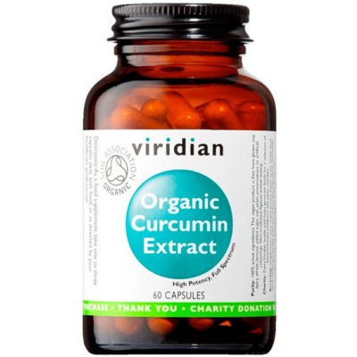 Viridian Organic Curcumin Extract - 60 kapslí