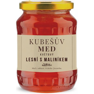 Kubešův med lesní s maliníkem 480 g – Zbozi.Blesk.cz