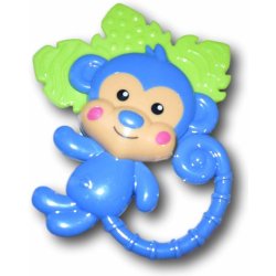 Bam Bam ET Baby chrastitko opička kroužek s kuličkami