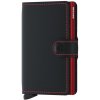 Pouzdro na doklady a karty Secrid Miniwallet Matte Black & Red