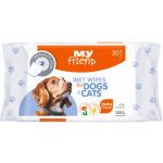 TZMO Czech Republic s.r.o. Ubrousky vlhčené MY FRIEND univerzální pes kočka 30 ks – Hledejceny.cz