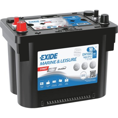 Exide Start AGM 12V 50Ah 800A EM1000 – Hledejceny.cz