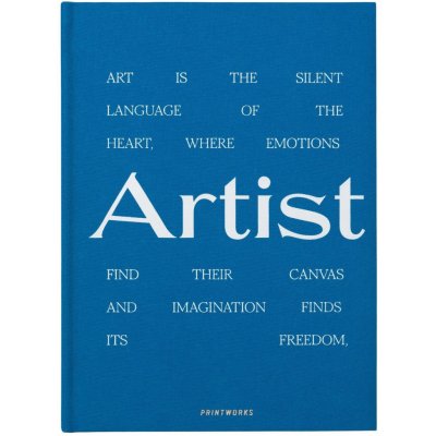 Knížka na dětské obrázky GREAT ART, modrá, Printworks – Sleviste.cz