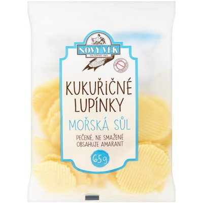 Nový Věk Kukuřičné lupínky mořská sůl 65 g