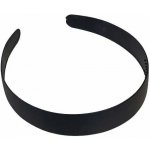 Plastová čelenka černá matná střední - hladká – Zboží Dáma