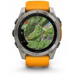 Garmin Fenix 8 AMOLED 51mm Sapphire Titanium Graphite/Orange 010-02905-11 – Zboží Živě