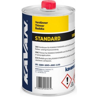 KAVAN ředidlo STANDARD 1000ml – Hledejceny.cz