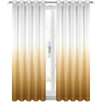 BytoTex Hotové voálové záclony Nani cappuccino 2 x 145 x 250 cm – Hledejceny.cz