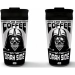 CurePink Nerezový cestovní hrnek Star Wars Hvězdné války I Like My Coffee On The Dark Side 450 ml – Hledejceny.cz