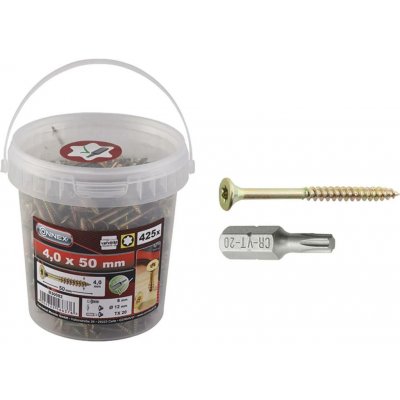 CONNEX UNI-vruty TX 4,0x50 mm, 425 ks – Hledejceny.cz