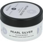 Maria Nila Colour Refresh vyživující maska bez barevných pigmentů pro platinově blond a šedivé vlasy Pearl Silver 100 ml