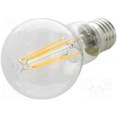 Toshiba LED LIGHTING DELS-FBW400727AE11 Žárovka LED teple bílá E27 230VAC 806lm 7W 270° 2700K – Zboží Mobilmania
