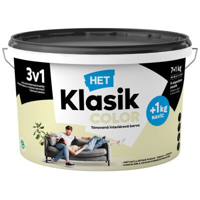 Het Klasik Color malířská barva, 0658 žlutý pastelový, 7+1 kg – Sleviste.cz