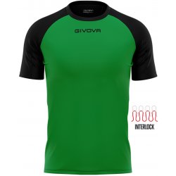 Givova sportovní triko Capo Green-Black zelená