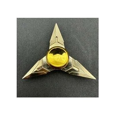 Fidget spinner 3hlavá hvězdice zlatá – Zboží Mobilmania