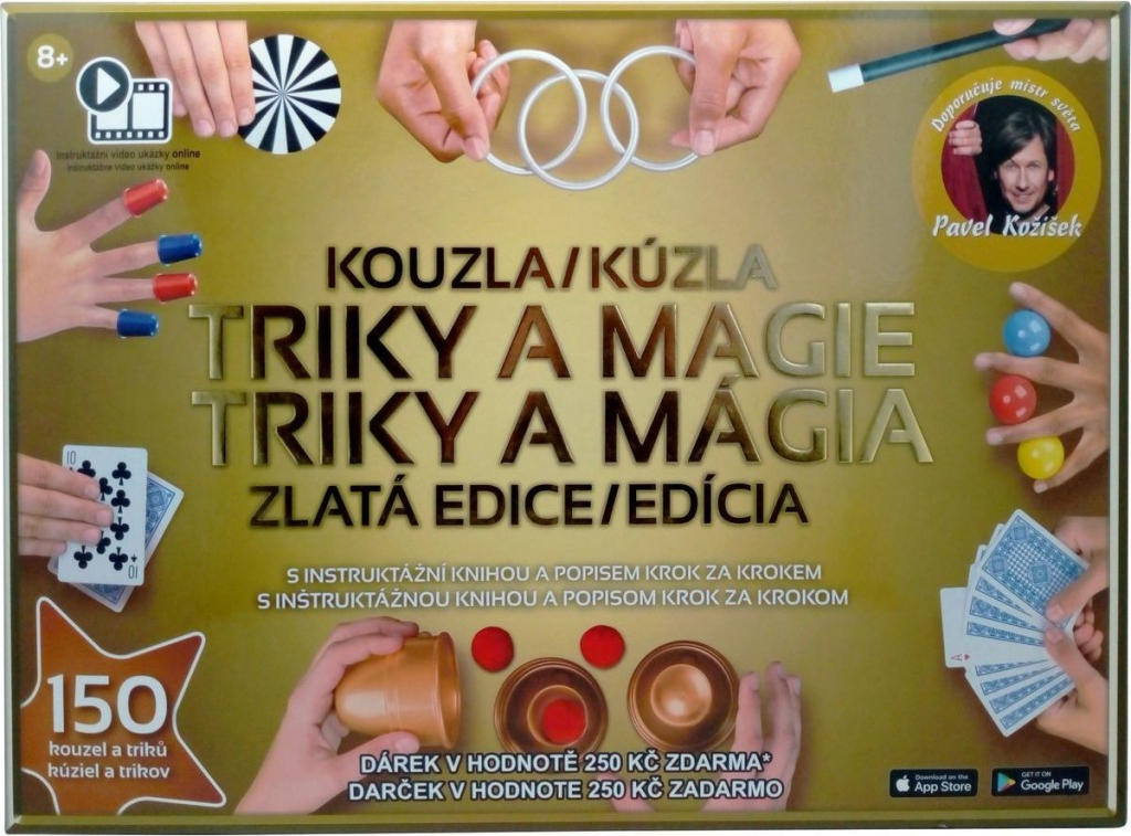 HM Studio Kouzla triky a magie Zlatá edice 150 triků od 689 Kč - Heureka.cz
