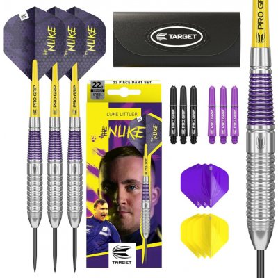 Sada steel šipek Target Luke Littler 22g, brass – Hledejceny.cz