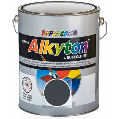 Alkyton hladký lesklý RAL 7016 antracitová šedá 5L – Sleviste.cz