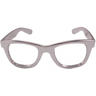Folat Brýle metalické stříbrné – Zboží Mobilmania