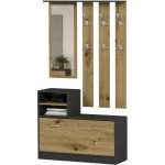 Framire Skříň do předsíně V1 se zrcadlem Mix Artisan 90 cm – Hledejceny.cz