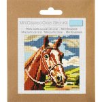 Mini Sada na vyšívání GCS207 Hnědý kůň – Sleviste.cz