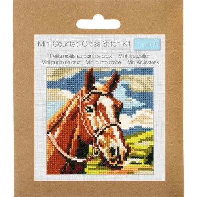 Mini Sada na vyšívání GCS207 Hnědý kůň – Sleviste.cz