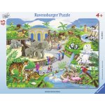 Ravensburger rámové Návštěva v ZOO 45 dílků – Sleviste.cz