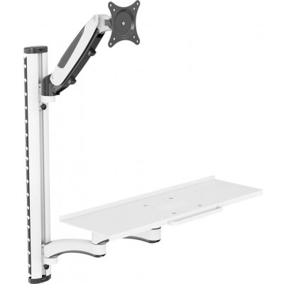 Digitus držák na zeď pro monitor DA-90451 1 Displej: (s) 5,1 cm (2) - 304,8 cm (120) černá, bílá odnímatelný, otočný, nastavitelná výška, naklápěcí, otočný – Zboží Mobilmania
