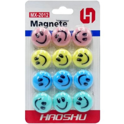 pkstar.cz Dekorační magnety Smile 12 ks PK19-4 – Zboží Dáma