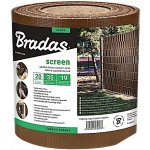 Bradas stínící fólie na plot 450g/m2 + spony 0,19 m x 35 m brown – HobbyKompas.cz