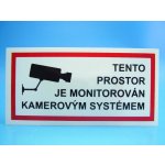 Informační samolepka kamerový systém – Zboží Dáma