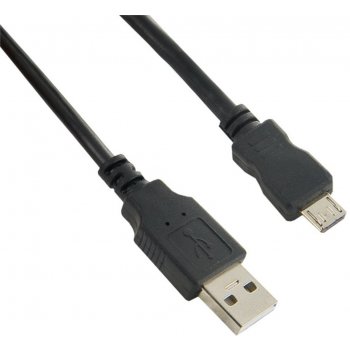 4Word 07598 USB 2.0 A(M) - microUSB B(M), 0,8m, černý