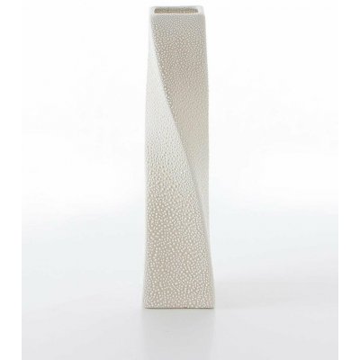 EUROFIRANY DEKORAČNÍ VÁZA RISO 8X8X32 CM KRÉMOVÁ – Zboží Dáma