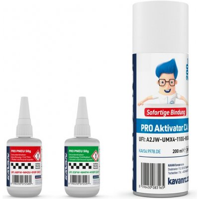 KAVAN PRO PNEU střední a řidké vteřinové lepidlo 20 g + Kavan aktivátor CA 150 ml – Sleviste.cz