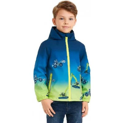 Kugo dětská šusťáková bunda s fleecem Bagr – Zboží Mobilmania