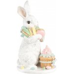 Dekorace králíček s makronkami - 13*15*25 cm - Clayre & Eef – Hledejceny.cz