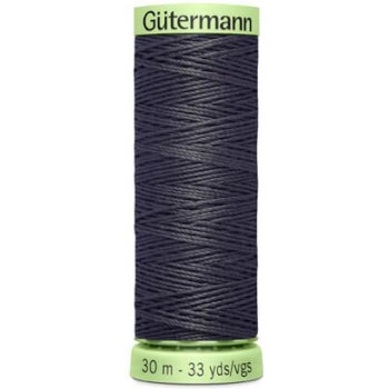 Nit PES Gütermann - extra silná, jeans síla 30 (30 m) - různé barvy barva 36 - tmavě šedá